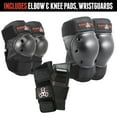 thumbnail image 3 of Triple 8 Saver Series Wrist, Knees, and Elbows Protective Pads Pack, Junior, 3 of 7