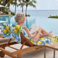 thumbnail image 5 of Guanhe Oversized Beach Towel 60x28Inches Beach Blanket Tropical Style Printed Big Microfiber Quick Dry Pool Towel Summer Gifts for Adults Women Men Kids,Green,Red, 5 of 6