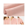 thumbnail image 6 of GRACE & GRANDEUR Women's Plus Size Easter Tops Pintuck Front Ruffle Sleeve Blouse Button Notch Neck Dressy Casual Tunic Shirt 4X Pink, 6 of 7