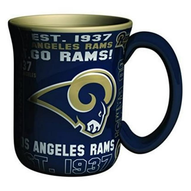 Boelter 9225412791 17 oz NFL Los Angeles Rams Alternate Design Spirit Style Coffee Mug