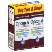 Bausch & Lomb OpconA Eye Drops, 2 Count