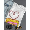 thumbnail image 3 of Cartoon Retro Cassette T-Shirt Women -Image by Shutterstock, Female XX-Large, 3 of 4