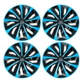 thumbnail image 1 of Unique Bargains 4Pcs R14 / 14 Inch Universal Car Wheel Rim Hub Cover Wheel Hub Caps Black Blue, 1 of 8