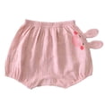 thumbnail image 6 of Twczz Baby Boys Harem Shorts- Soft Cotton Elastic Waist Cute Baggy Play Shorts Pink Size 12-18 Months, 6 of 6