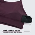thumbnail image 5 of Sujetador deportivo CRZ YOGA Butterluxe para mujer, espalda en Y acolchado, espalda cruzada, 5 of 5