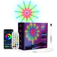 thumbnail image 1 of Aodebiao Bandes Lumineuses DEL RVB Intelligentes avec Contrôle Bluetooth et par Application, Synchronisation Musicale, 156 DEL, Commande Vocale, Décoration Bricolage pour la Maison pour Fête, Télé, Chambre, Ordinateur, 1 of 8