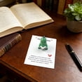 thumbnail image 4 of Green Dinosaur Resin English Pocket Card, Dino Themed Holiday Gift Card, Mini Dinosaur Figurine Greeting Card for Kids Adults, 4 of 6