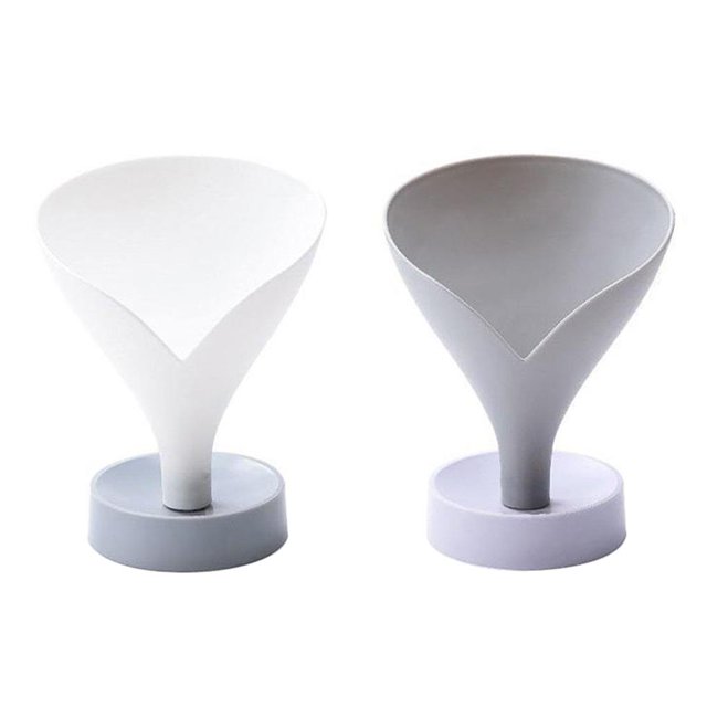 Maoww Funnel-Cradle Multi-function Drainage Tray Kitchen Storage Rack Tableware Drying Rack Drain Tray Drainage Basket White