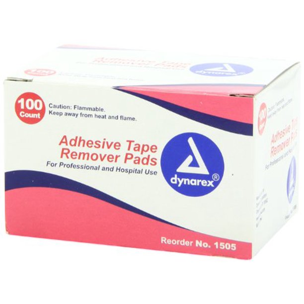 Dynarex Adhesive Tape Remover Pad 100 Each