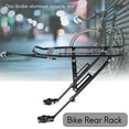 thumbnail image 3 of Bike Cargo Rack Disc Brake Aluminum Alloy Bicycle Rear Rack Road Bike Foldable Bikes Pannier Carrier Luggage Shelf,1 * Bicycle Rear Cargo Rack,black, 3 of 8