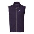 thumbnail image 2 of Men's Cutter & Buck Heather Purple Northwestern Wildcats Mainsail Sweater-Knit Full-Zip Vest, 2 of 3