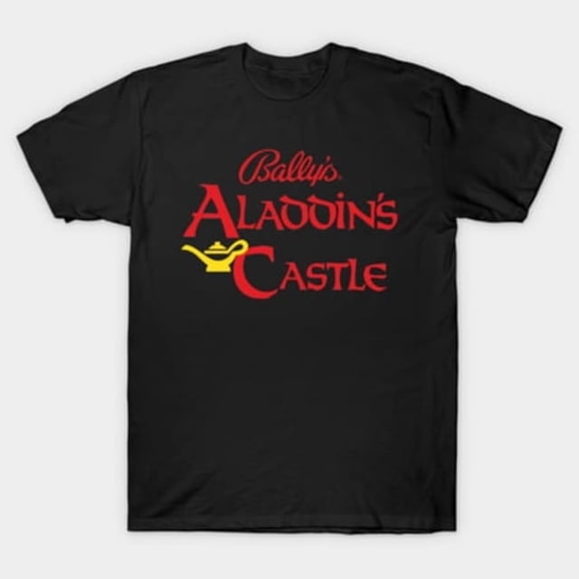 T-Shirt Unisexe Aladdins Castle Rétro 80s Arcade Game Room Nostalgie Art, Tailles jusqu'à 3TG
