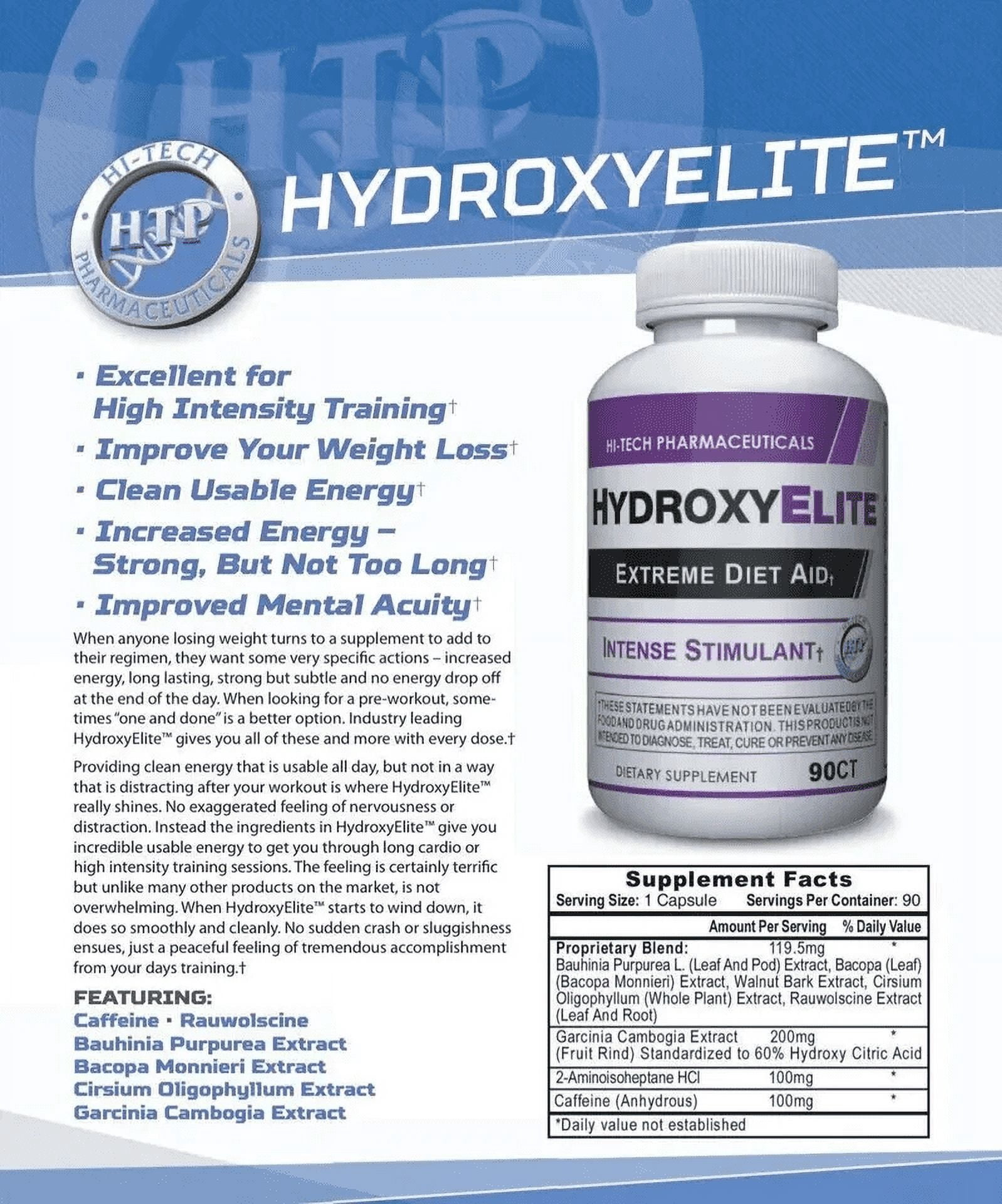 Hydroxyelite Fat Burner Lose Your Belly - 90 Capsules
