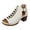 White, variant on Platform Gladiator Dressy Sandals Ankle Booties for Women Vintage Casual Leather Open Peep Toe Chunky Block Heels Buckled Comfortable Spring Summer Dress Footwear Red Size 8
