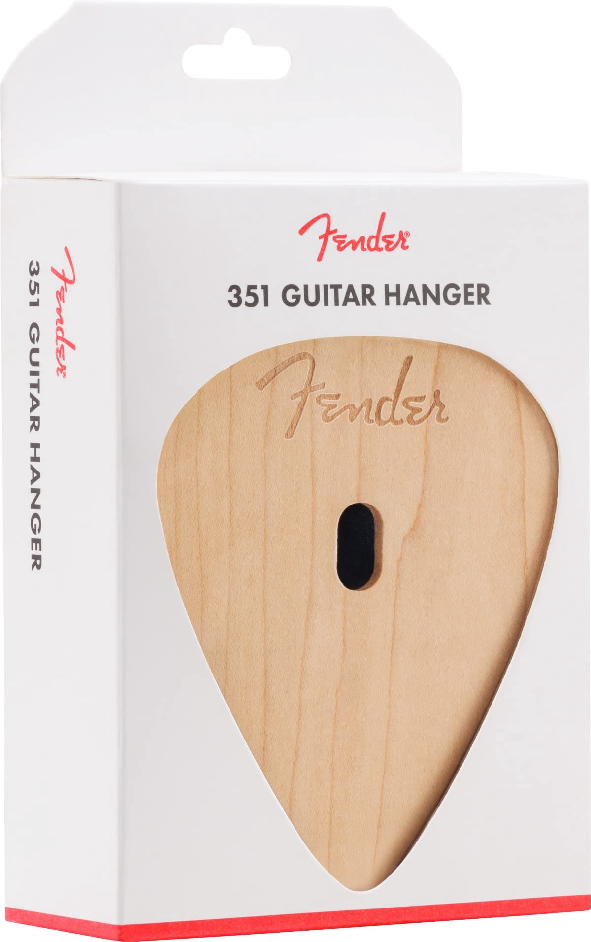 Fender 351 Guitar Wall Hanger - Maple 1 Pack Bundle FCT-2 Pro Color Clip-On Tuner