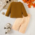 thumbnail image 4 of FUZHIQ Girl'S Sweatsuit 2 Piece Outfits ,Baby Girls Outfits Casual Plaid Pants Set Soft Comfortable Playwear For Toddler 0 3 Years Spring Summer Everyday Wear,6-12 Months, 4 of 4