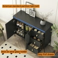 thumbnail image 2 of Aukfa Sideboards Buffets Cabinet with Drawers & LED for Kitchen,Black, 2 of 8