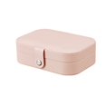 thumbnail image 2 of Portable Jewelry Box 3 layers Jewelry Box Organizer Accessories Travel Boxes Leather Case Jewelry Storage Display Button, 2 of 9