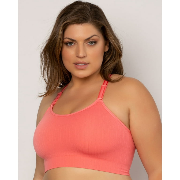 Smooth Seamless Comfort Wireless Longline Bra - Sun Kissed Coral 