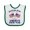 White and Green, variant on Inktastic 2026 4th of July USA Flag Boys or Girls Baby Bib