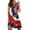 Red, variant on Rutainlusire Sleeveless Dress for Summer for Women Summer Dress for Women,Crewneck Dress Sleeveless Cute Ruffle Swing Flowy Beach Sun Mini Tank Short Dresses