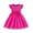 #267-Hot Pink, variant on AUNVITO Girls Dress with Ribbed Flutter Sleeves Round Neck and 3D Butterfly Tulle Casual Elegant