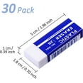 thumbnail image 7 of RETON 30 Pack Pencil Eraser, Soft White Erasers , Erase Easily Eraser Bulk for Artists Teachers Drawing Office (2 x 0.70 x 0.4inch), 7 of 7