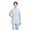 Blue, variant on AWZXDE Short Nurse Uniform Set With Side Snaps Solid Color Lab Coat For Dental Beauty Medical Professionals Summer Lightweight Long Short Sleeve Scrubs With Hood Pink,XXL