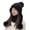 Black, variant on 2Pcs/Set Womens Winter Knit Beanie Hat and Scarf Set Girls Cute Slouchy Thick Fleece Lined Ski Hat Warm Skull Cap with Pom