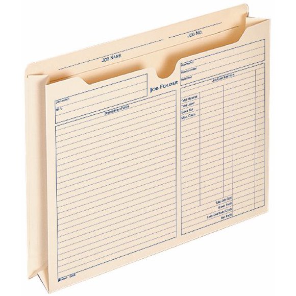 Adams 2 Inch Expanding Job Folder, , 9.5 x 11.75 Inches, Manila, 15 per Pack (9294E)