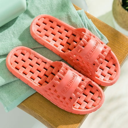 

Krdevn House Slippers for Woman Couples Women Shower Room Home Non Breathable Massage Soft Sole Quick Drying Slipper Comfortable Flat Shoes -RD2 41