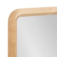 thumbnail image 6 of Kate and Laurel Pao Modern Rounded Rectangular Wall Mirror, 16 x 48, Natural Wood, Decorative Scandinavian Tall Wood Mirror with Radius Corners for Vertical or Horizontal Display, 6 of 8