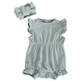 thumbnail image 1 of Combinaison Sans Manches pour Fille Vêtements d'Été 0 1 An, 1 of 4