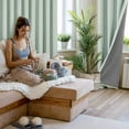 thumbnail image 6 of Deconovo Solid Grommet Total Blackout Linen Curtains, Thermal Insulated Light-blocking Window Treatments for Bedroom (Light Green, 52" x 63", 2 Panels), 6 of 8