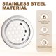 thumbnail image 3 of Uxcell 10pcs Ventiladores Circulares 1.1" (29mm) Diseño de Panal de Acero Inoxidable Vent Louver Redondo Malla Hueca Lateral para Cocina Baño Armario de Zapatos Vestidor, Plata, 3 of 6