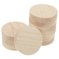 thumbnail image 4 of WHAMVOX DIY Beige Wood Slices for Decoration Unpainted Plastic Rounds Smooth Surface Safe for Kids Craft Projects 5x1 cm, 4 of 8