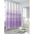 thumbnail image 3 of Purple White Shower Curtain, Abstract Modern Brush Strokes Bathroom Decor Curtains Set with Hooks, Waterproof Fabric Home Accessories， 60 X 72 Inch Long, 3 of 6