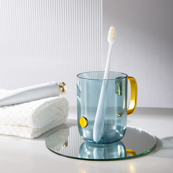 Verre & Bouteille Tasse de Rince-Bouche Tasse de Brossage Tasse d'Eau Ménagère Réservoir de Dents Transparent Tasse de Lavage pour Usage Quotidien