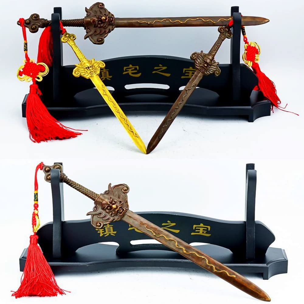 Porta Spade Da Parete Fcloud - Supporto Elegante Per Katana E Wakizashi Con Design Drago - Foto 7