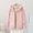 Pink, variant on Womens Raglan Sleeve Quilted Panel Hooded Zip Jacket, Mid Length Elastic Cuff Dual Hand Pockets Relaxed Fit for Rainy Walks Shopping Trips Coffee S
