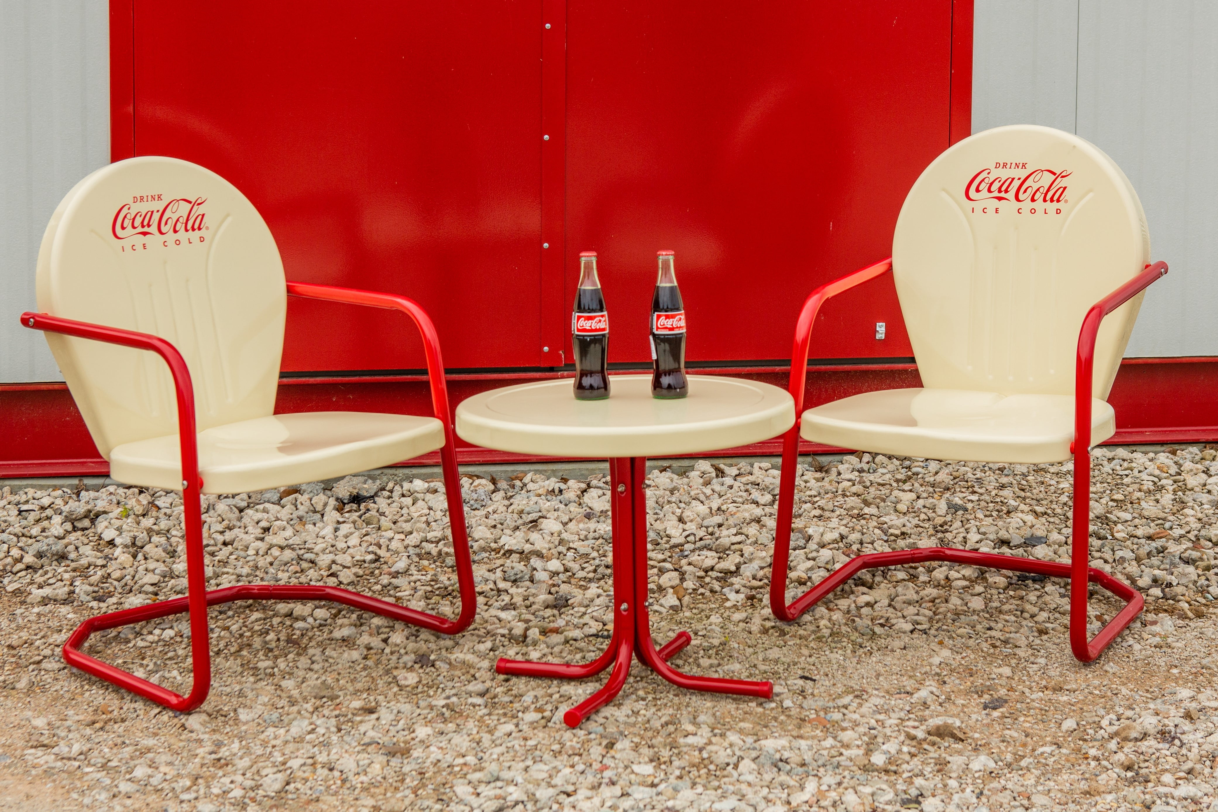 Coca cola bistro discount table and chairs