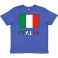 thumbnail image 3 of Inktastic Italy Flag & Italia Black Border Youth T-Shirt, 3 of 5