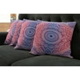 thumbnail image 2 of Ambesonne Mandala Throw Pillow Cover 4 Pack, Hippie Ombre Boho, 16", Ruby Royal Blue, 2 of 6