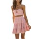 thumbnail image 1 of Moda mujer verano chaleco Camis falda traje conjunto sin mangas vendaje estampado Sexy conjuntos Wmkox8yi  bvn3397, 1 of 9