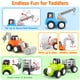 thumbnail image 2 of ORWINE Coches de juguete para niño de 1 año, camiones de juguete de inercia, juguetes educativos tempranos para niños de 12 a 18 meses, coches Push and Go regalos para niños de 1 año, vehículos de con, 2 of 5