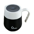 thumbnail image 2 of Taza con aislamiento al vacío, botella de agua de material acero inoxidable con aislamiento térmico de doble pared para la , automóvil, hogar, ejercicio, Negro Soledad Taza para beber, 2 of 10