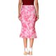 thumbnail image 3 of Falda Bohemia INSPIRE CHIC para mujer, falda midi ajustada de malla con cola de pez en color rosa, 3 of 6