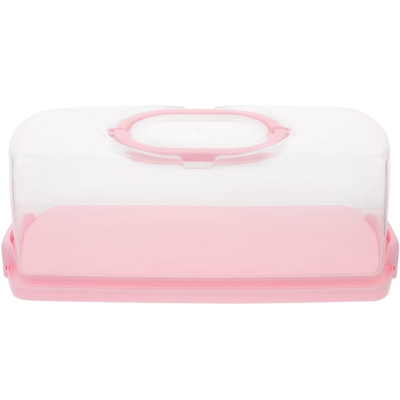 HOMEMAXS Cake Carrying Box Transparent Dessert Carrier Handheld Cake Box Multiuse Cake Packing Box