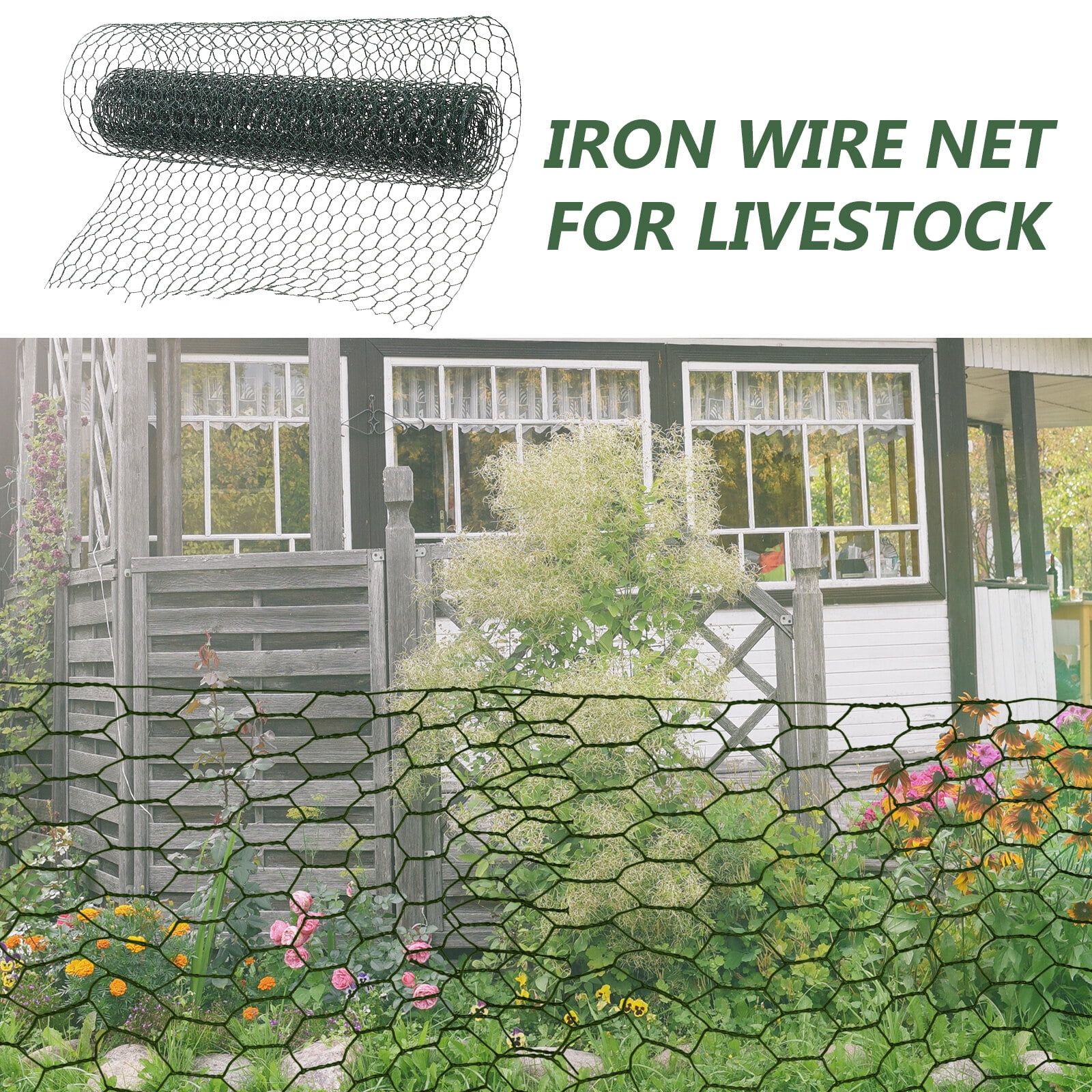 Tineasur Green Coated Galvanized Hexagonal Netting for Garden Fencing and Crafting Works