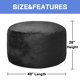 thumbnail image 3 of Yeshouse Sillón tipo puf, puf gigante de 1,20 m para adultos y adolescentes, puf relleno de espuma con funda de terciopelo, gran puf redondo y suave, sofá tipo puf para sala de estar, 3 of 7